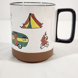 Camping Coffee Tea Mug Cup Ceramic Pottery